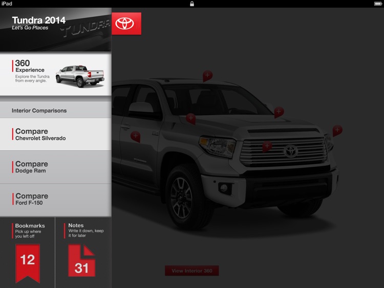 Tundra 360 Comparison App 2014