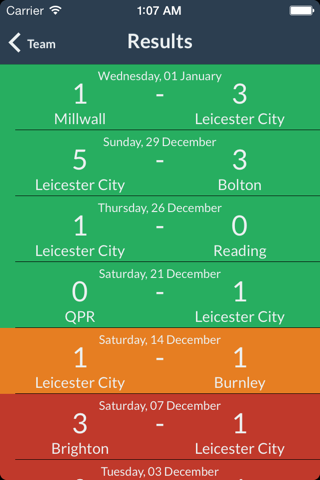 TeamTracker: English Football Results, Fixtures & Stats screenshot 4