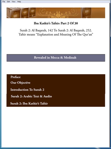 Ibn Kathir's Tafsir: Part 2 for iPad screenshot 2