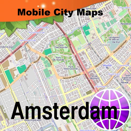 Amsterdam Street Map.