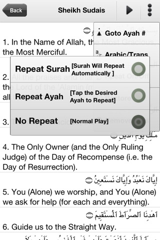 Al Quran Kareem - Text & Translation & Audio screenshot 4