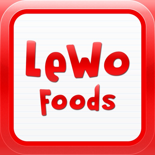 LeWo Foods - Word Puzzle for Kids icon