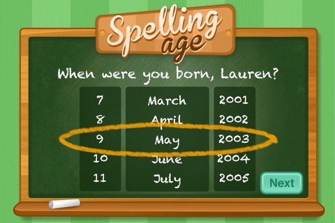 Spelling Age screenshot 2