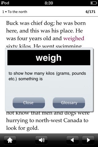 The Call of the Wild: Oxford Bookworms Stage 3 Reader (for iPhone) screenshot 3