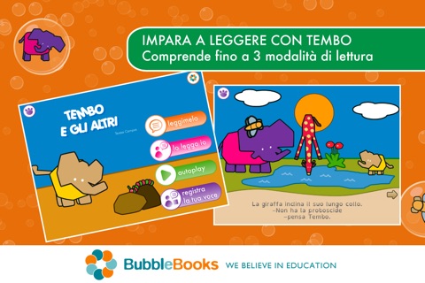 Tembo y los otros. Cuento educativo para niños. Juegos de Memoria y Puzzle. Aprende idiomas con Tembo, una genial app educativa screenshot 2