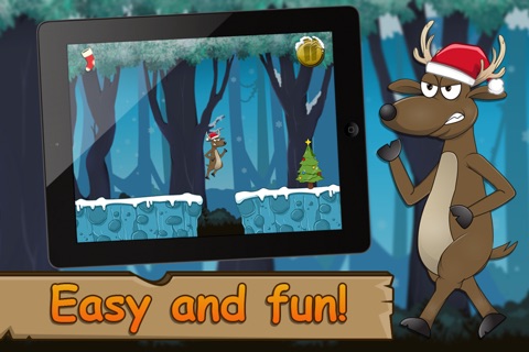 Santa's Reindeer Ice Race Stampede - FREE Running Adventure ! screenshot 4