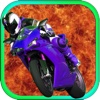 A Racing bike fighter game : Let's fight against your enemy