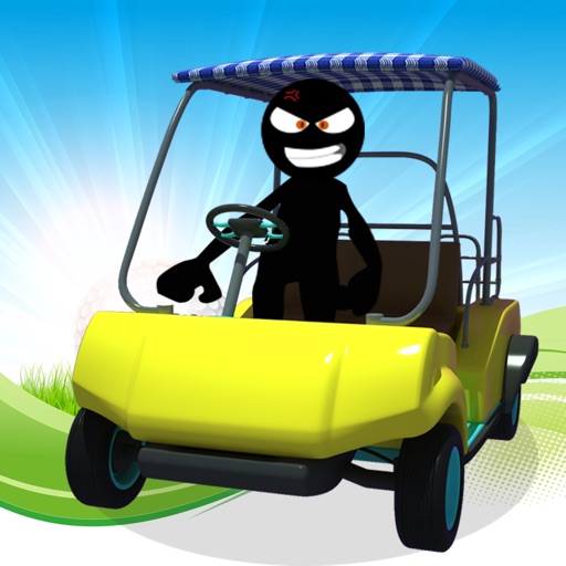 Angry Stickman Fairway-s : Super Golf-Karts Go - Free Icon