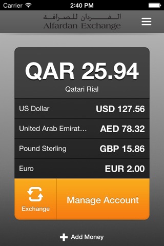 Alfardan Travel Card screenshot 2