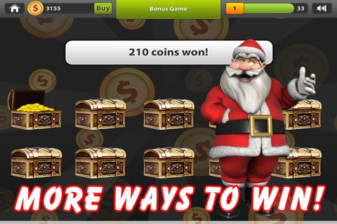 Santa Slot Christmas FREE – Spin the Holiday Candy Cane Bonus Casino Wheel , Big Win Jackpot Blitz screenshot 4
