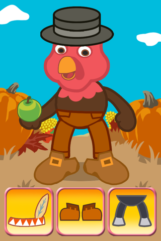 Thanksgiving Turkey Dressing Up Game For Kids screenshot 3