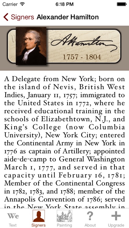 Constitution for iPhone and iPod Touch