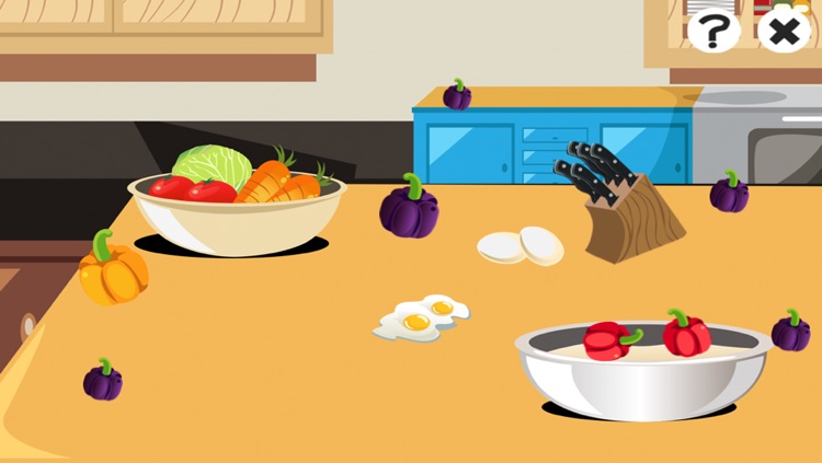 A Kitchen Learning Game for Children: Learn and Play with Cooking