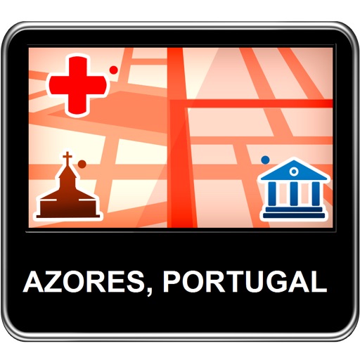 Azores, Portugal Vector Map - Travel Monster