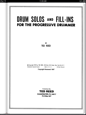 Drum Solos and Fill-Ins for the Progressive Drummer, Book 2 (Ted Reed Publications)
