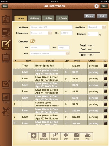 Mobile Estimator Classic screenshot 2