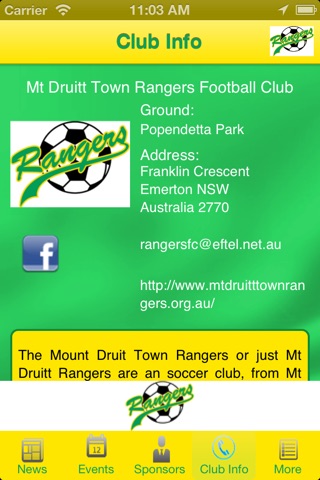 Mt Druitt Town Rangers screenshot 2