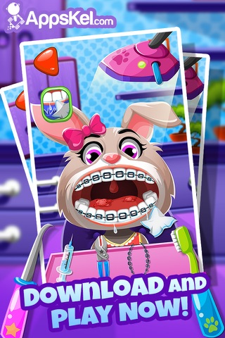 Little Nick's Pets Dentist Story – The Animal Dentistry Games for Kids Free screenshot 4