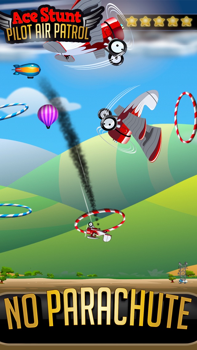 Ace Stunt Pilot Air Patrol - Fly Once and Retry Airplane Game 1.1 IOS -