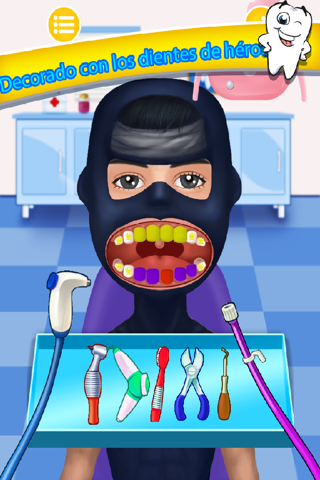 Bad Teeth Doctor and Hero Dentist Office - Help Celebrity with your little hand screenshot 4