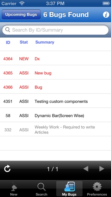 iBzilla - Bugzilla on iPhone