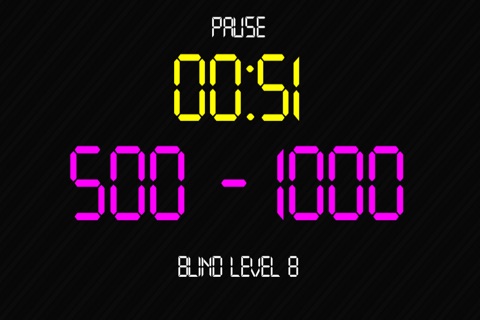 NeoPoker FREE: Neon Poker Blind Clock Timer screenshot 2