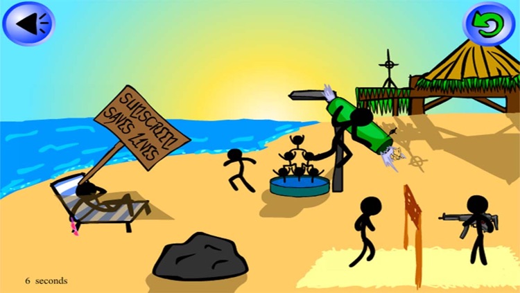 Stick Save - Stickman Beach Party