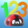 Ladybug Number Count by Busy Brain Media - The Best Early Learning Education App for Teaching Children Counting and Recognition of Numbers with a Fun Game, in French, Spanish and English.