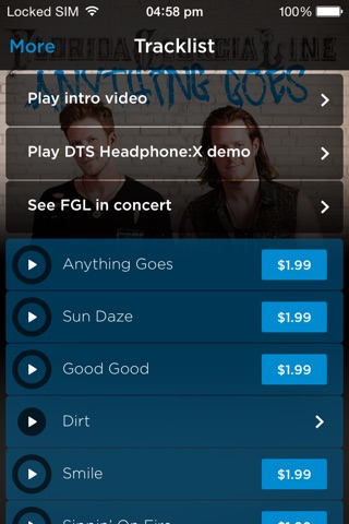 Florida Georgia Line “Anything Goes” DTS Headphone:X Edition screenshot 2