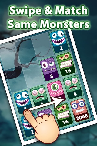 2048 Aaah! Monsters screenshot 2