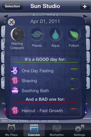 Lunar Calendar & Biorhythm - The Moon Planner Pro screenshot 3