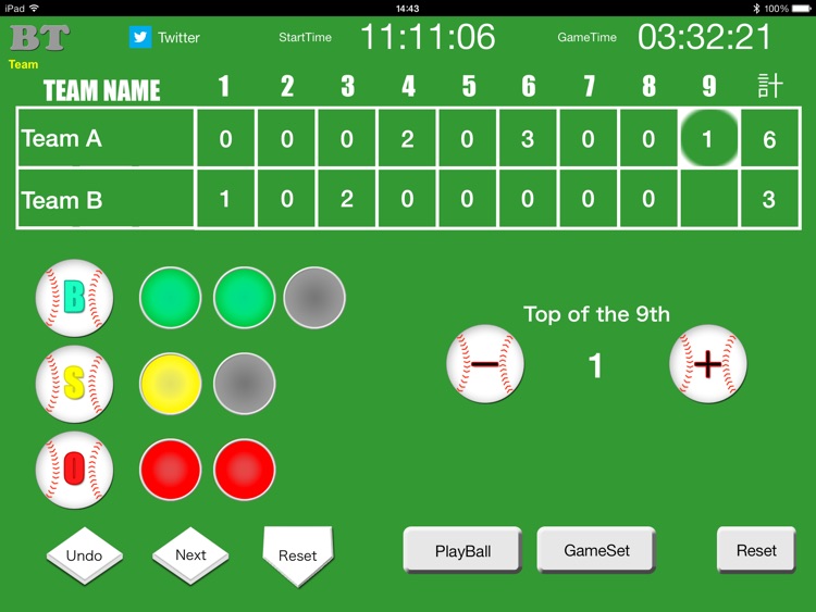 The umpire for iPad