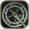 This application calculates gear ratios for the road bike and the MTB