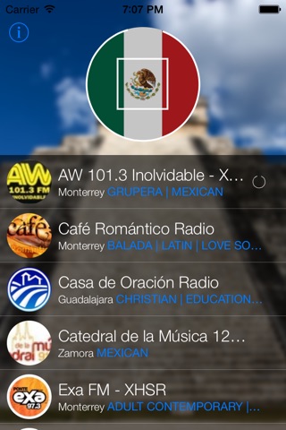 Mexico Radio - Escucha las mejores radios Mexicanas - Acercate a México screenshot 2