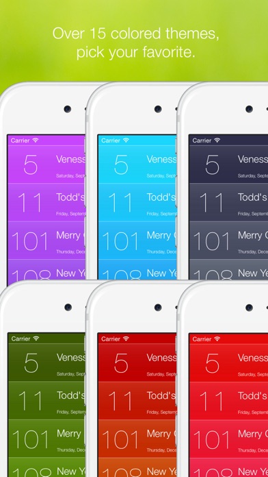 Screenshot #2 pour Amour Temps - Love Time - compte à rebours pour les dates et les jours fériés importants