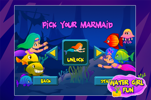 Water Girl Coral Fun - All Fish & Mermaids Lagoon Hook Up & Play Fun Girly Games screenshot 2