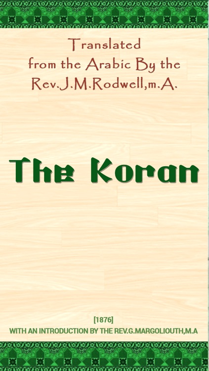 The Koran (translated english version)