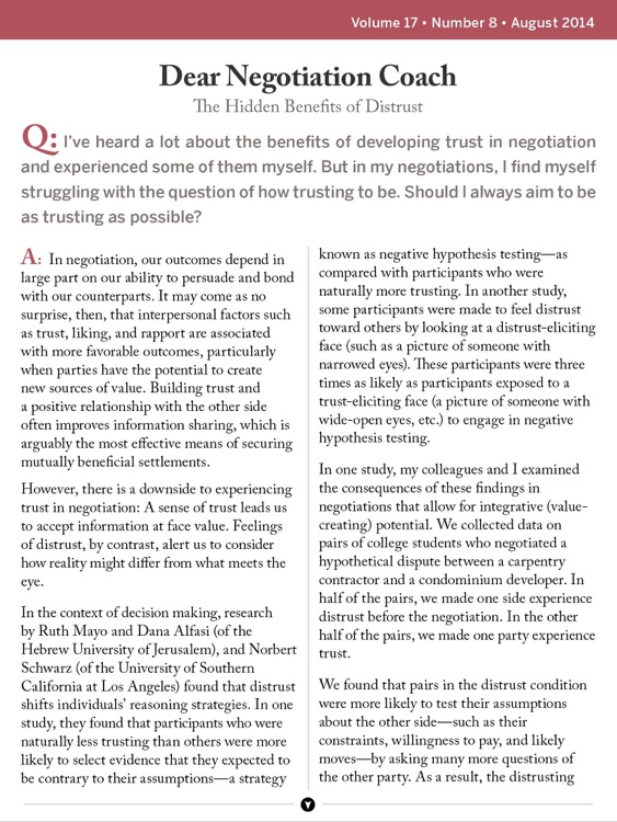 Harvard Negotiation Briefings screenshot-3