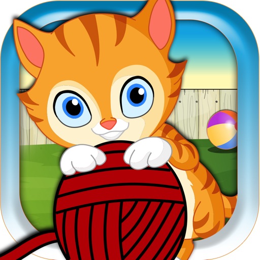 Cat Jumping On Red Yarn Ball Puzzle - Top Cute Kitty Toy Quest Free iOS App