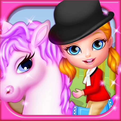 Cute baby and her pony iOS App