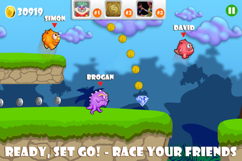 A Mad Monster Race FREE Game - Run and Jump With Friends screenshot 2