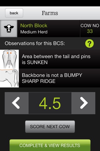 Body Condition Scoring Tool screenshot 2