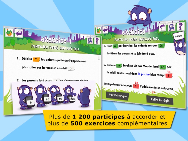 Participes passés - Exercices et règles de grammaire