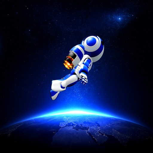 Angry Spaceman HD - Zero Gravity Space Flying Pou Space Game icon