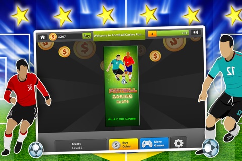 Football casino fun slots 777: A free world soccer cup vegas style slot machine screenshot 2