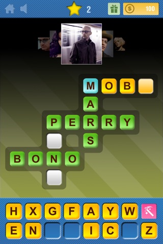 Crosswords & Pics - Singers Edition screenshot 2