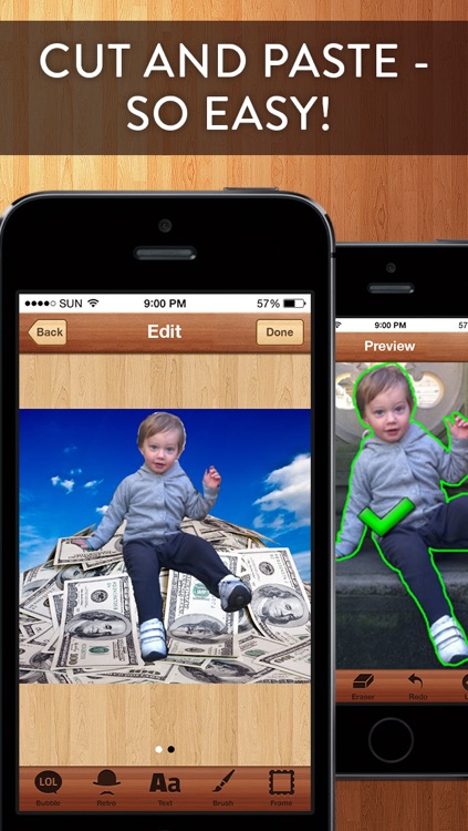 Cut Me In Pro - Easy to use Photo Chop Background Adjuster with Photoshop like effects!