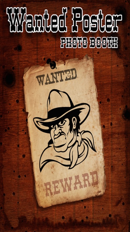 Wanted Poster Photo Booth - Take Reward Mug Shots For The Most Wanted Outlaws