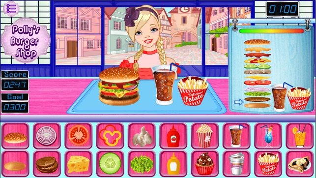 Polly Burger Shop Game(圖2)-速報App