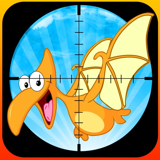 Flying Angry Dino Hunter - Awesome Prehistoric Aerial Shooting Game icon